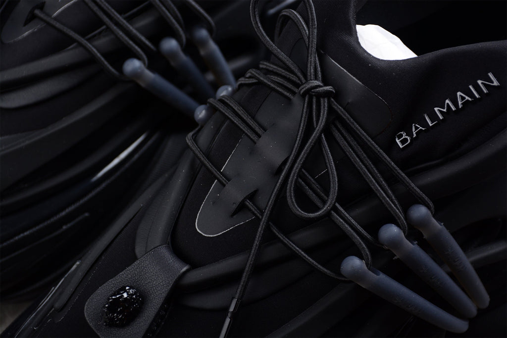 Balmain B-Runner Sneakers Triple Black, Luxus im monochromen Future-Design