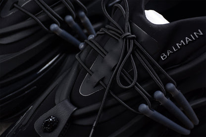 Balmain B-Runner Sneakers Triple Black, Luxus im monochromen Future-Design