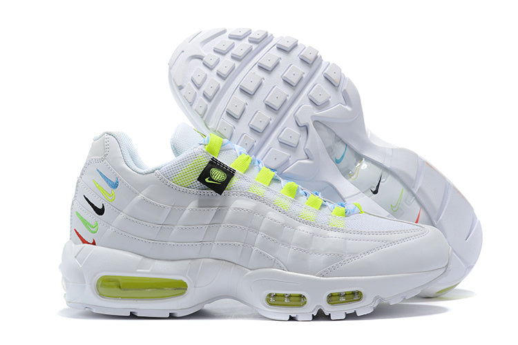 Nike Air Max 95, White Neon Multi-Swoosh Edition