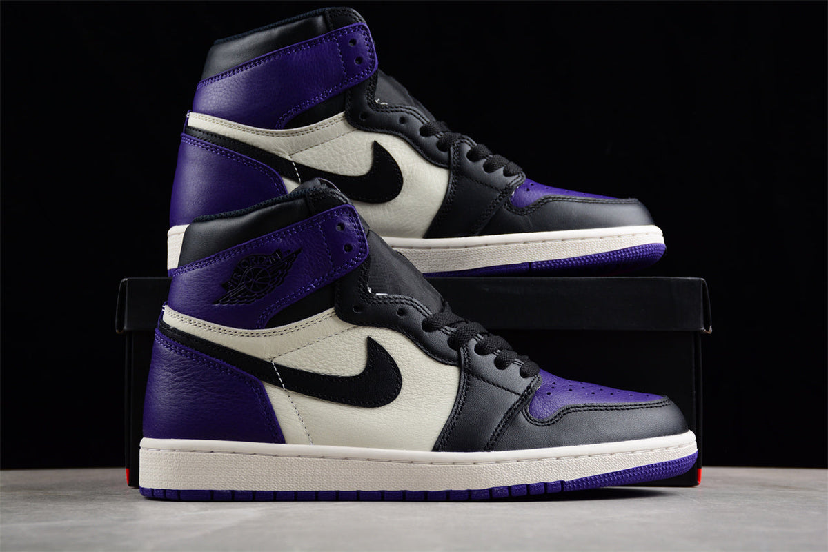 Air Jordan 1 High OG, Black & Purple Edition