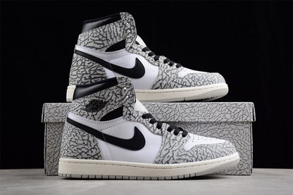 Jordan 1 High OG White Cement" AJ1 Joe 1, Elephant Pattern