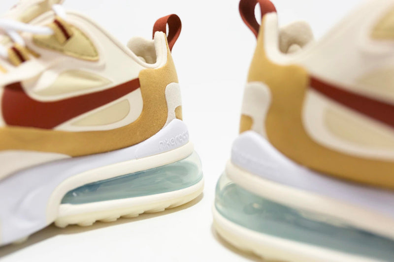 Nike Air Max 270 React, Light Cream/Red Clay Edition