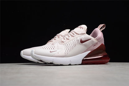 Nike Air Max 270 Light Pink / Burgundy Red accents