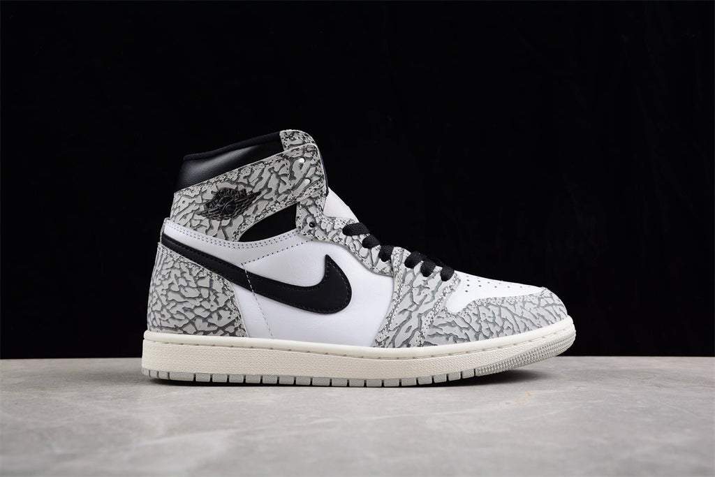 Jordan 1 High OG White Cement" AJ1 Joe 1, Elephant Pattern