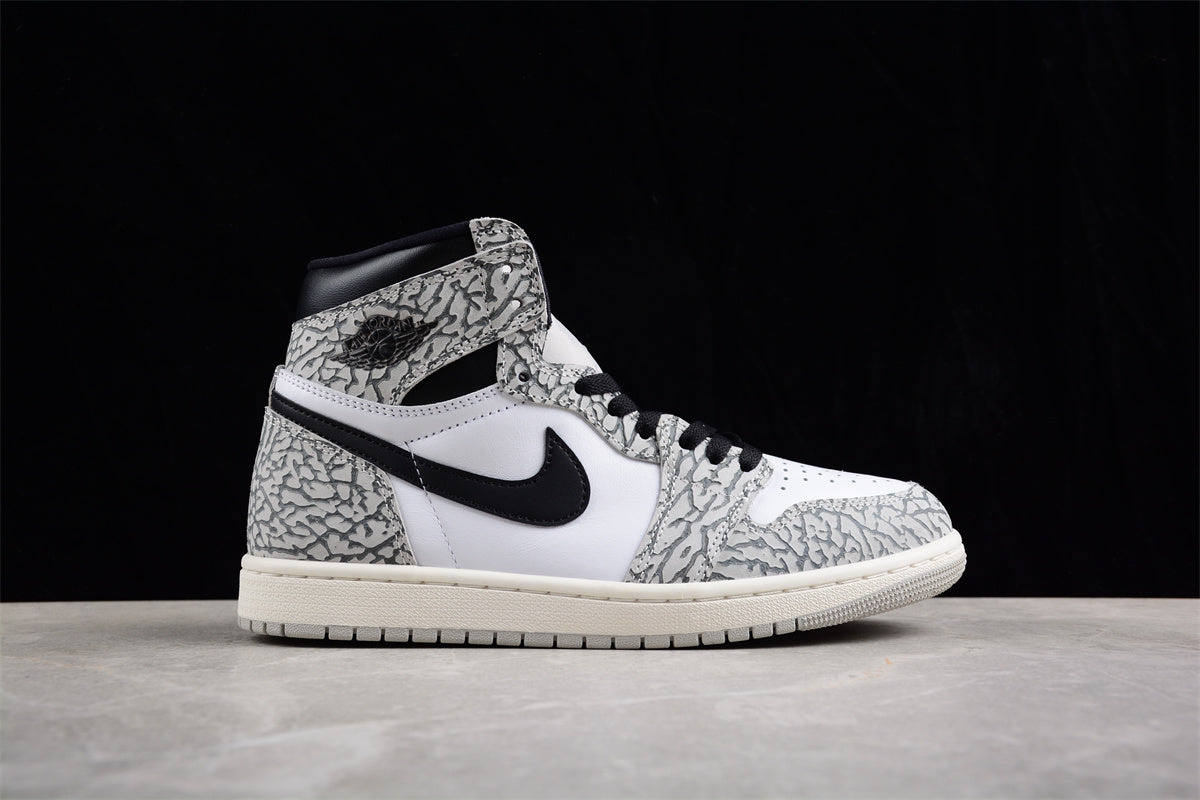 Jordan 1 High OG White Cement" AJ1 Joe 1, Elephant Pattern