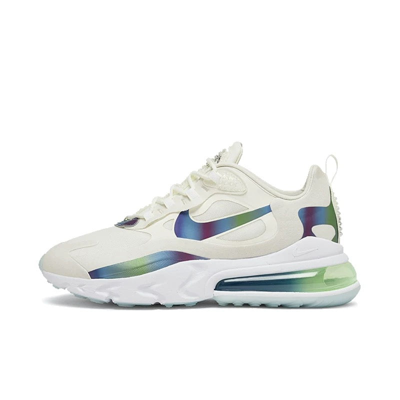 Nike Air Max 270 React, White Iridescent Edition