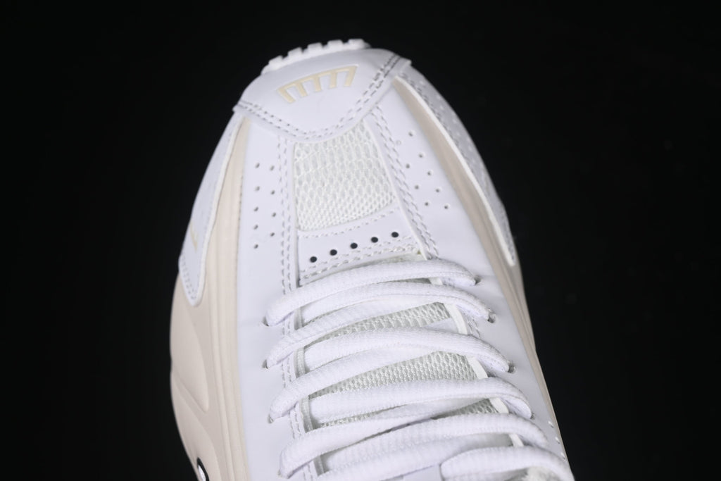 Nike Shox R4 • Upper Colors: White and beige with perforated