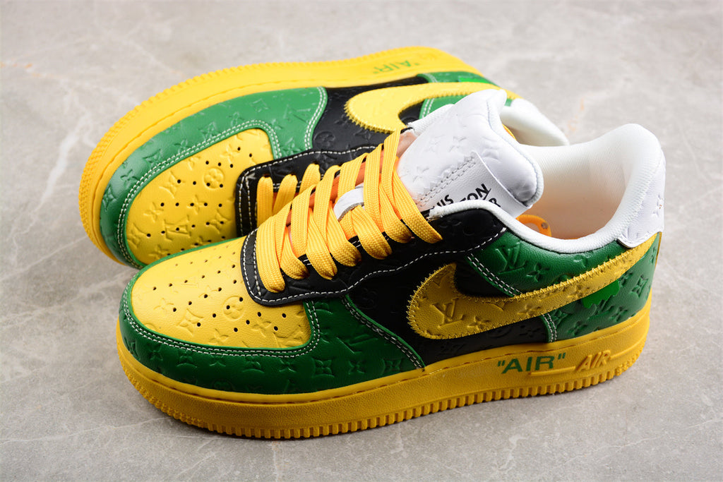 Off-White™ x Nike Air Force 1 Low Off-White™ inspired shoes, featuring Louis Vuitton