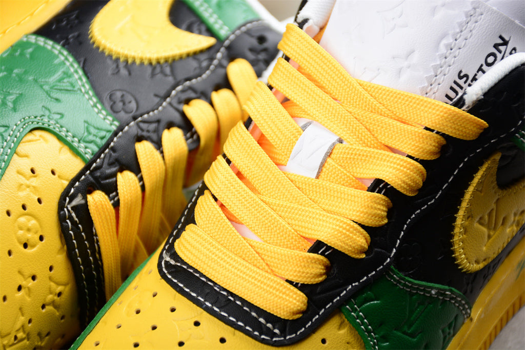 Off-White™ x Nike Air Force 1 Low Off-White™ inspired shoes, featuring Louis Vuitton