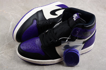 Air Jordan 1 High OG, Black & Purple Edition