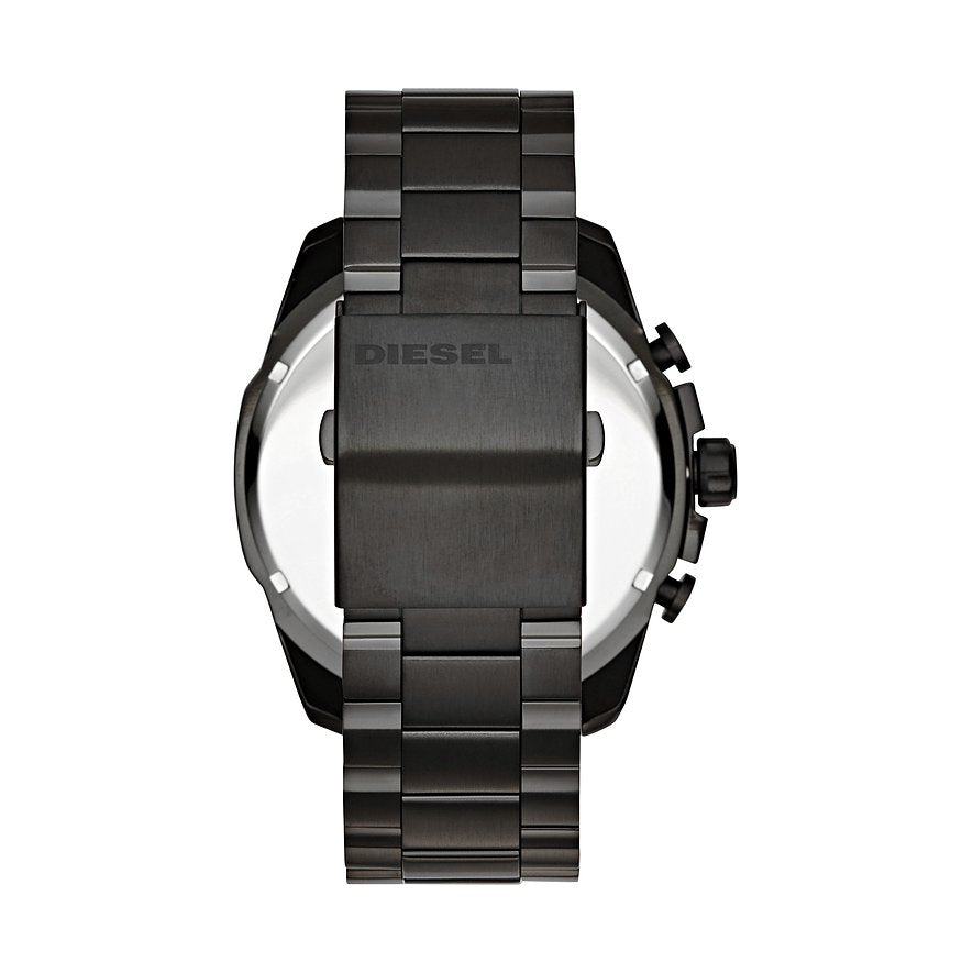 Diesel Mega Chief DZ4318, Iridescent Dial and Black Steel, view 3