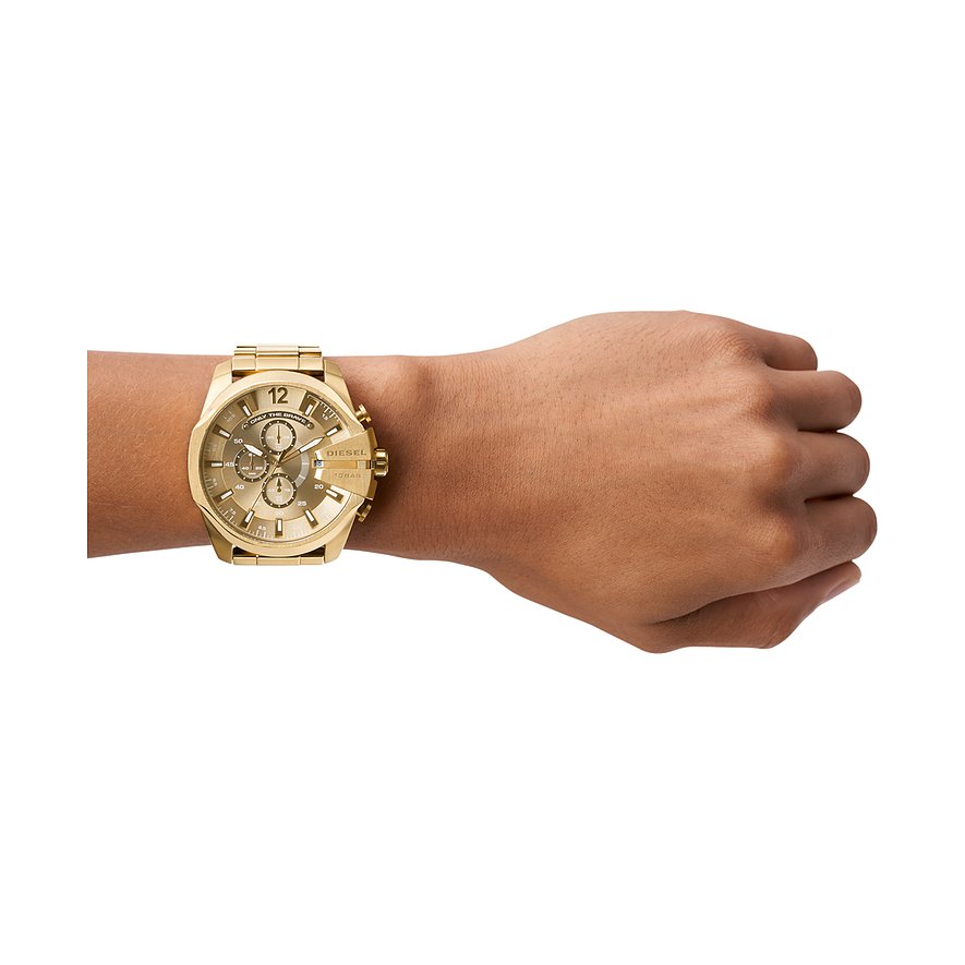 Diesel Mega Chief DZ4360, Gold Tone, view 2
