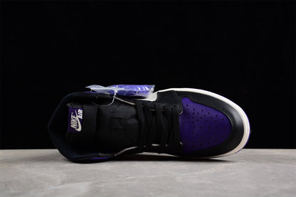 Air Jordan 1 High OG, Black & Purple Edition