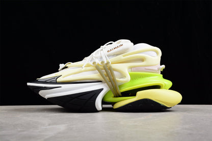 Balmain B-Runner Sneakers White/Yellow Neon Green