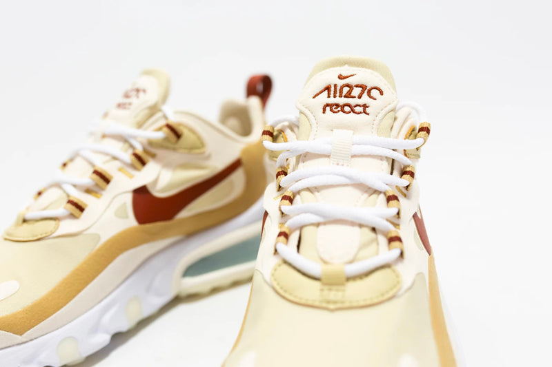 Nike Air Max 270 React, Light Cream/Red Clay Edition