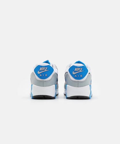 Nike Air Max 90 White Grey Blue, Classic Comfort Sneakers