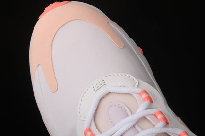 Nike Air Max 270 React in the Summit White/Crimson Tint colorway CJ0619-103