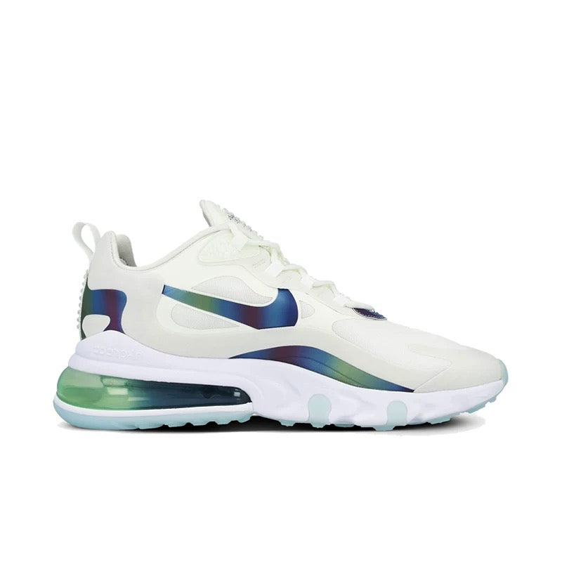 Nike Air Max 270 React, White Iridescent Edition