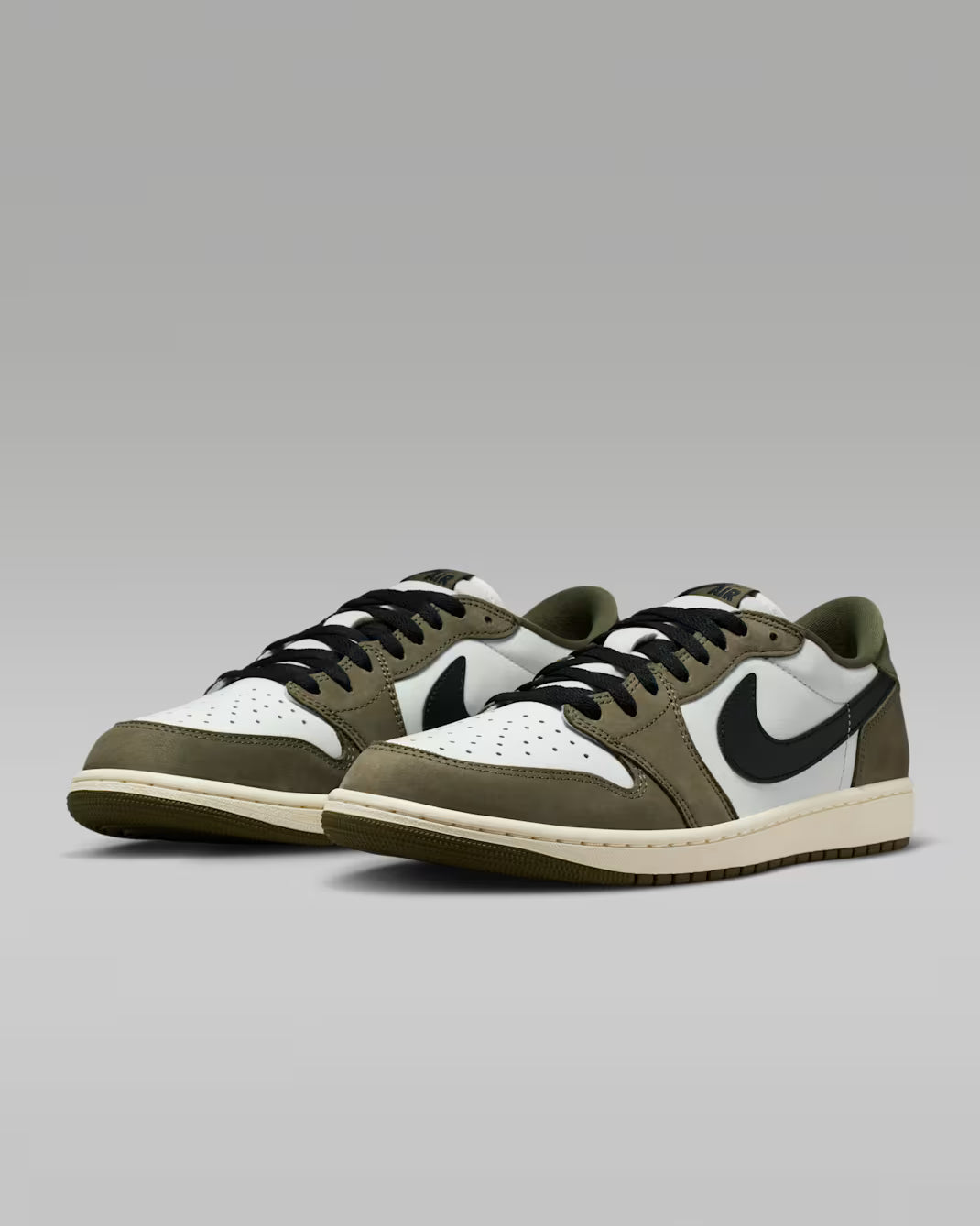 Air Jordan 1 Retro Low "Medium Olive and Summit White"