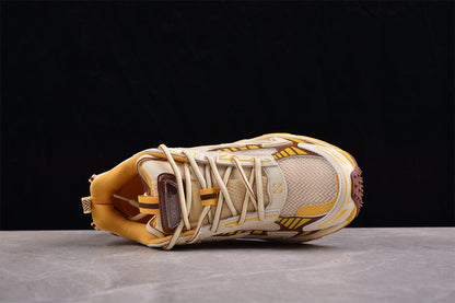 Off-White™ x Nike Zoom auffälligen Gelb-Braun-Beige-Farbschema