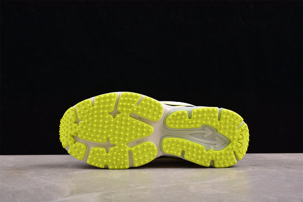 Off-White™ x Nike Zoom Vomero 5, Weiß/Neon-Gelb/Schwarz