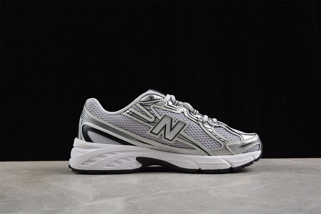 New Balance 2002R in a grey/silver