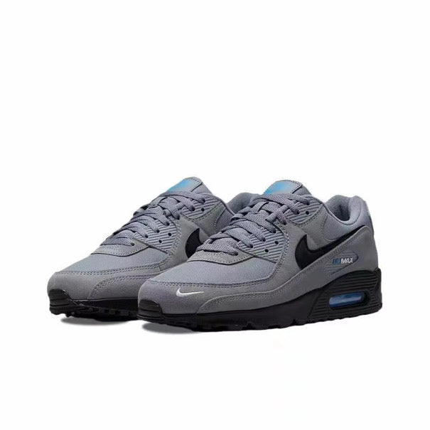 Nike Air Max 90 Grey Black Blue, Air Cushion Shoes