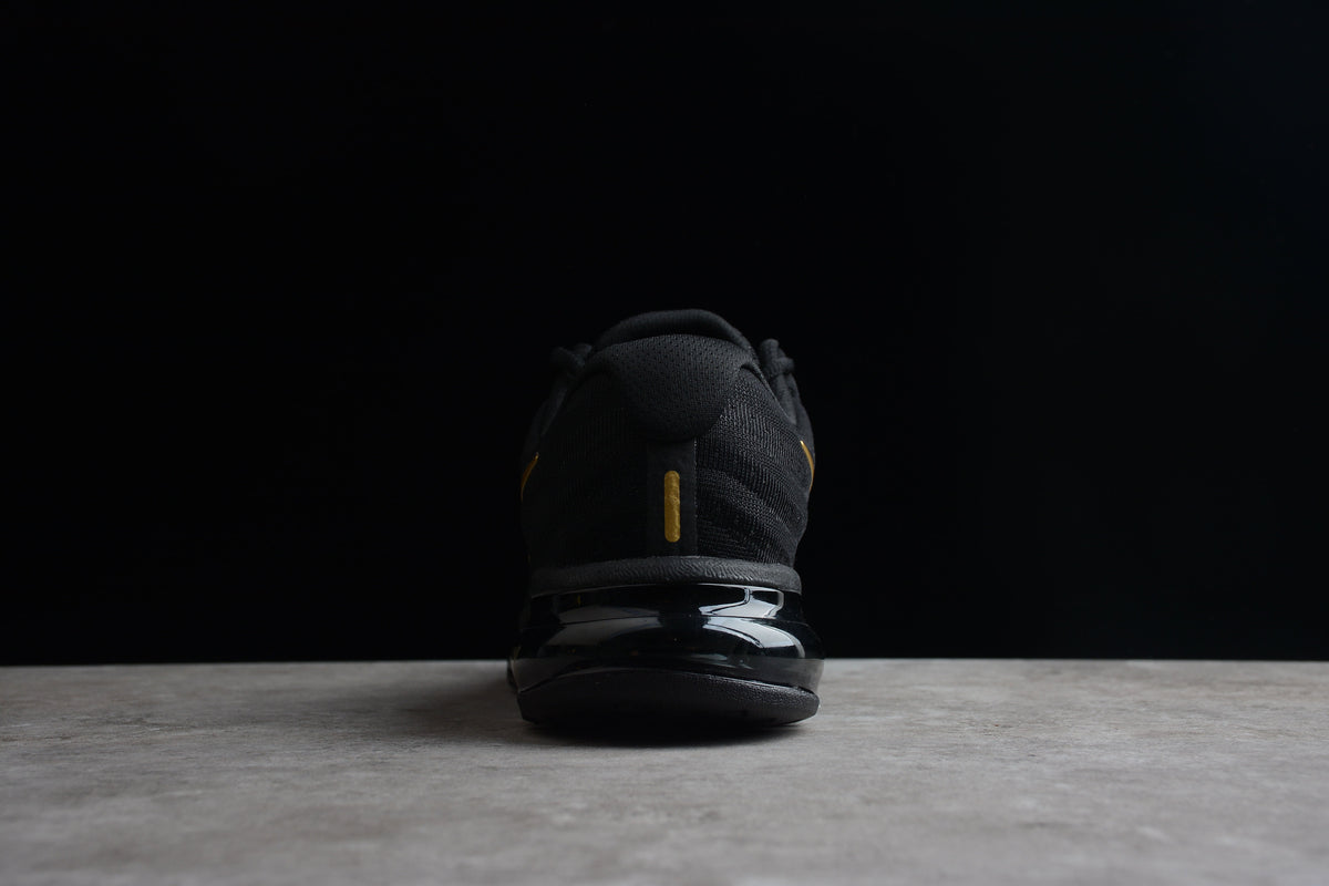 Nike Air Max 2017 in einer auffälligen Black/Gold-Farbkombination.