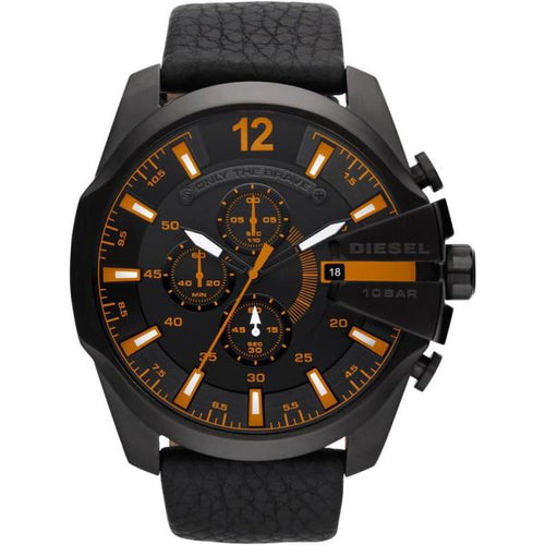 Diesel Mega Chief DZ4291, Black and Orange, view 1