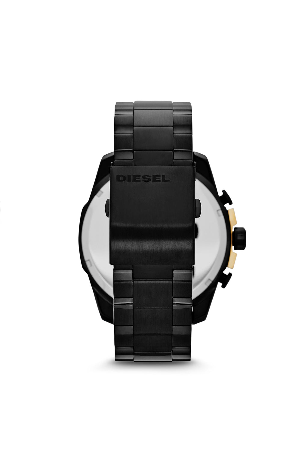 Diesel Mega Chief DZ4338, Black and Gold Tone, view 2