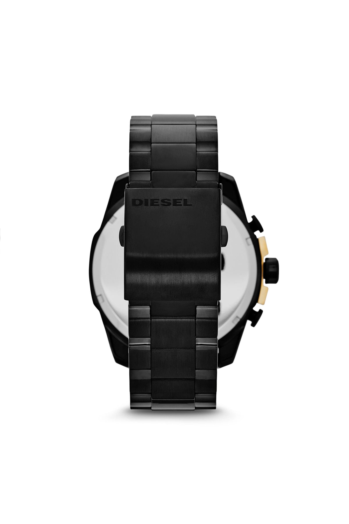 Diesel Mega Chief DZ4338, Black and Gold Tone, view 2