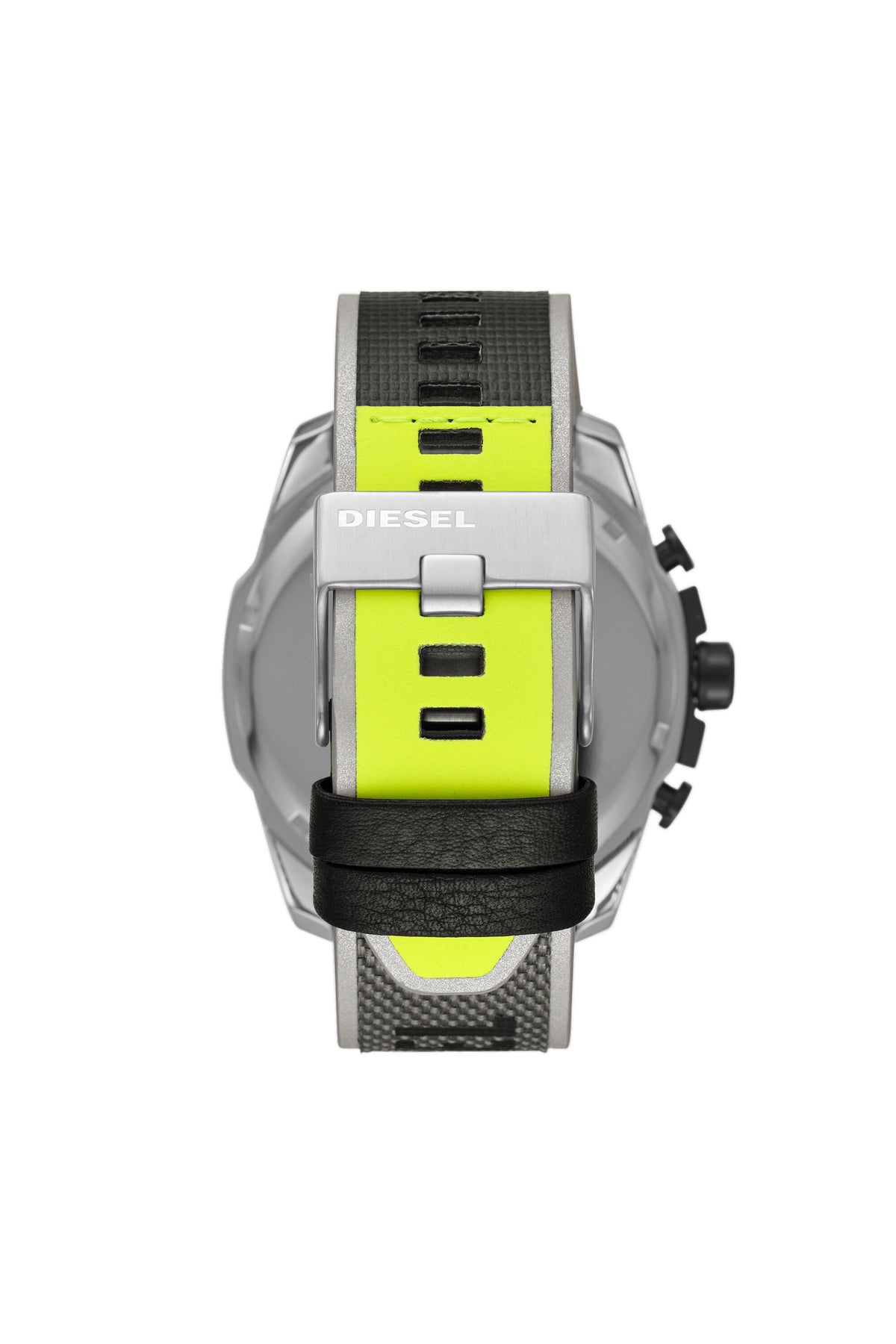 Diesel Mega Chief DZ4523, Iridescent Dial and Black Nylon, view 3