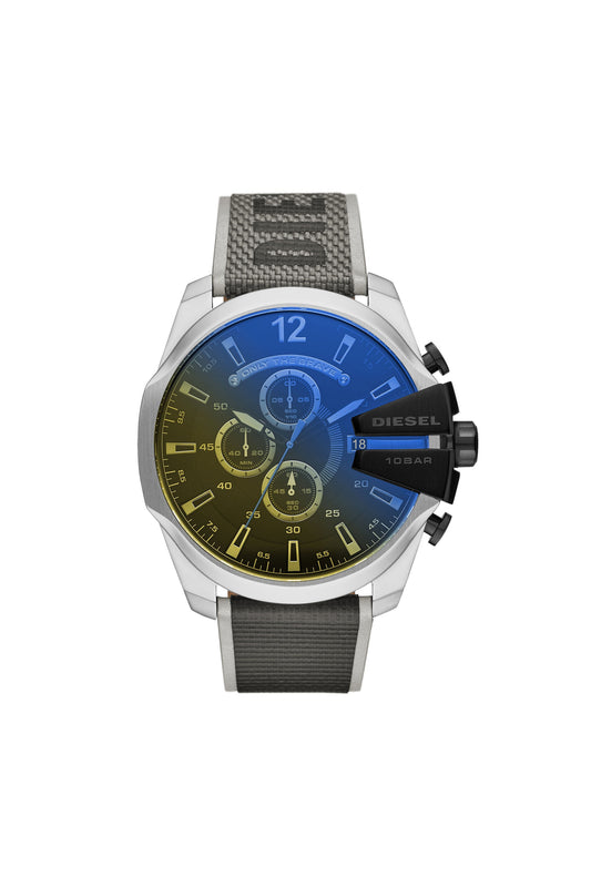 Diesel Mega Chief DZ4523, Iridescent Dial and Black Nylon, view 1