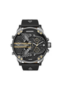 Diesel Mr. Daddy 2.0 DZ7348, Gunmetal and Black Leather, view 1