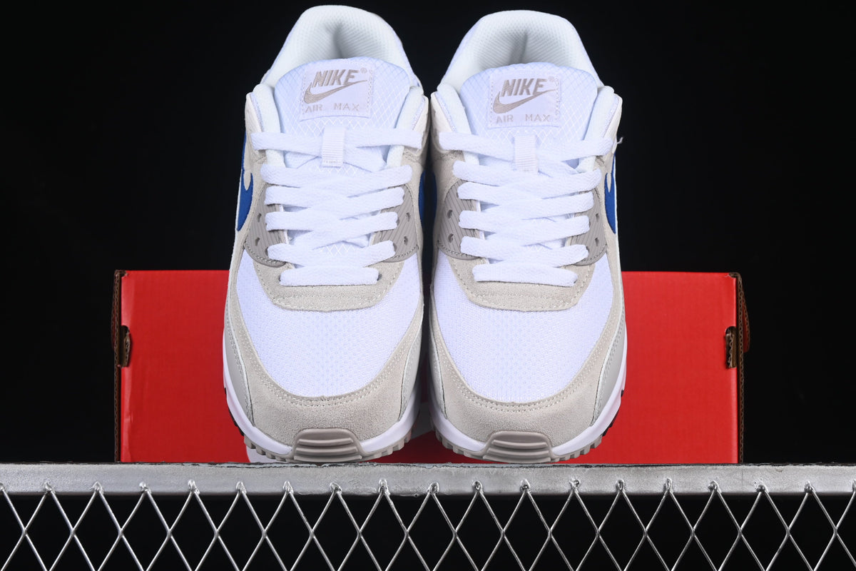 Nike Air Max 90 (White/Grey/Beige/Blue)