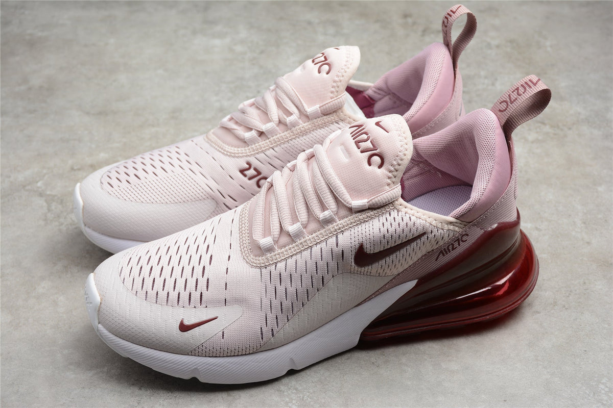 Nike Air Max 270 Light Pink / Burgundy Red accents