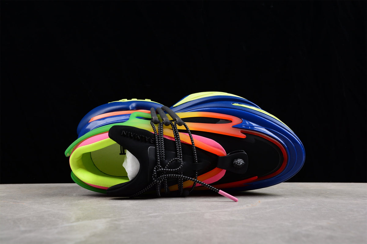 Balmain B-Runner Sneakers Multicolor Neon, Luxus trifft Future-Design in Farbe
