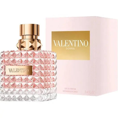 Valentino Donna EDP 100ml – a luxurious floral-powdery perfume with rose, iris, leather & vanilla. Elegant, feminine, long-lasting. 100% authentic designer fragrance. VLP.LIFE