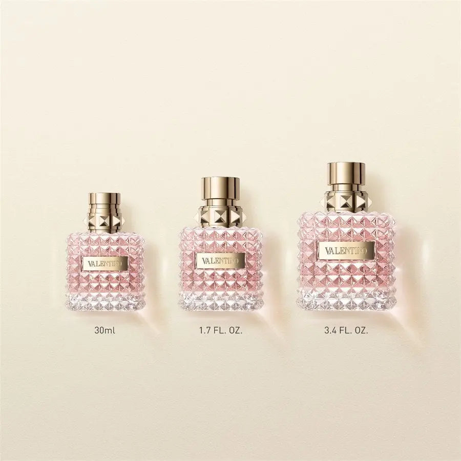 Valentino Donna EDP 100ml – a luxurious floral-powdery perfume with rose, iris, leather & vanilla. Elegant, feminine, long-lasting. 100% authentic designer fragrance. VLP.LIFE