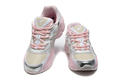 ASICS Retro Runner Sneaker Damen Weiß Rosa Dämpfung