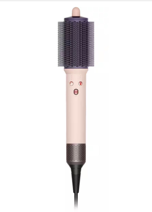 Pink and purple hot air styling brush, product view