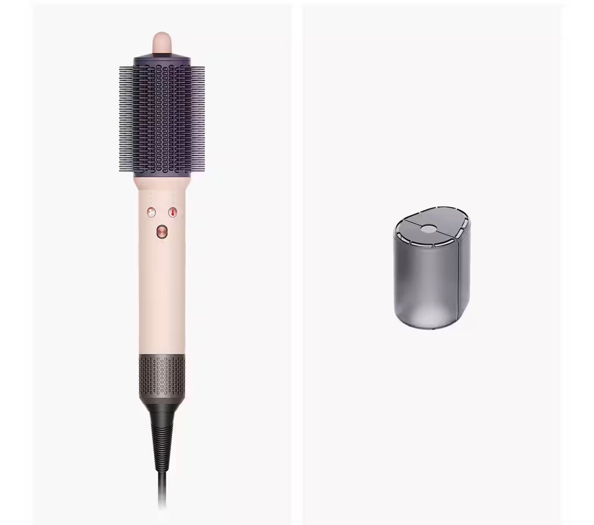 Dyson Airsmooth styling brush in ceramic pink, supplied product photograph