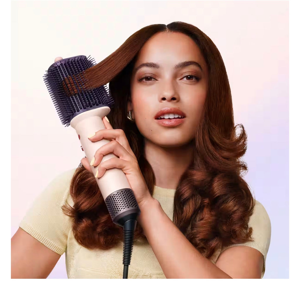Dyson Airsmooth styling brush in ceramic pink, supplied product photograph