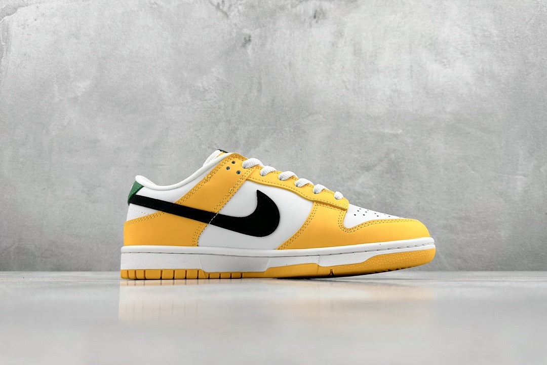 Yellow, white and black low-top sneaker, product view 2