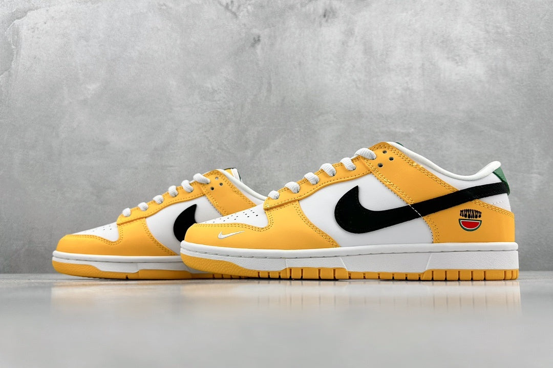 Yellow, white and black low-top sneaker, product view 5