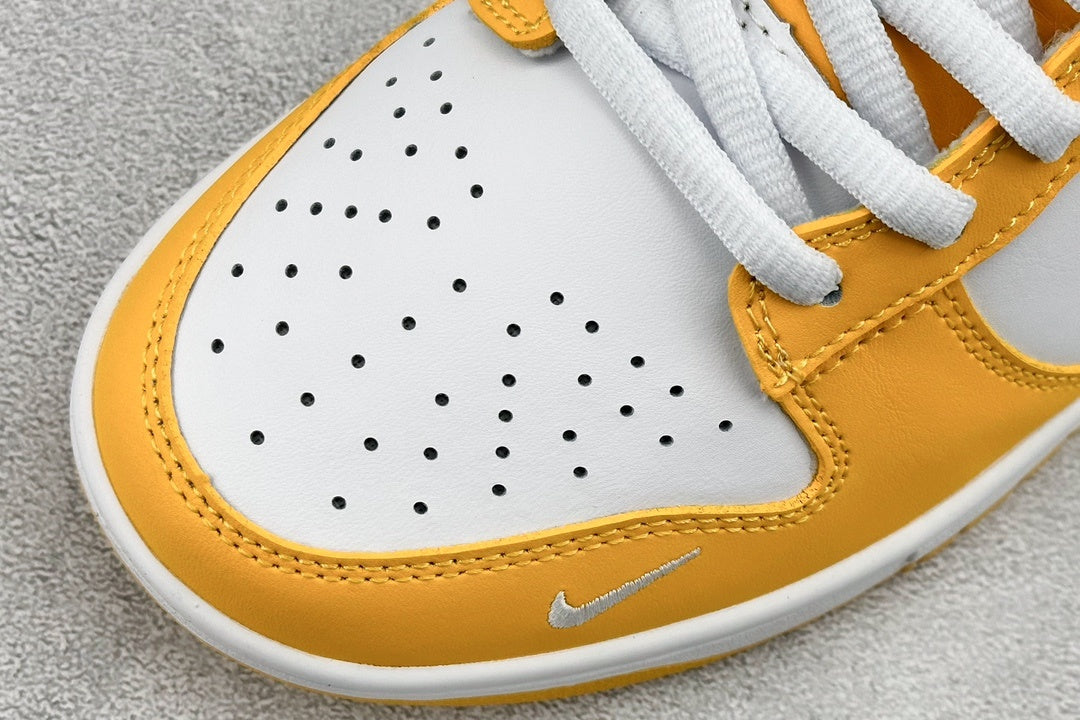 Yellow, white and black low-top sneaker, product view 7
