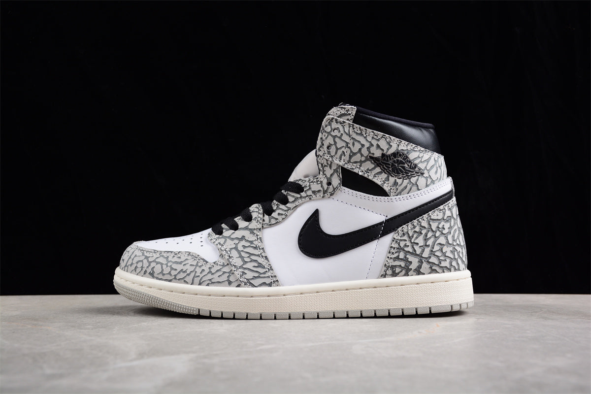 Jordan 1 High OG White Cement" AJ1 Joe 1, Elephant Pattern
