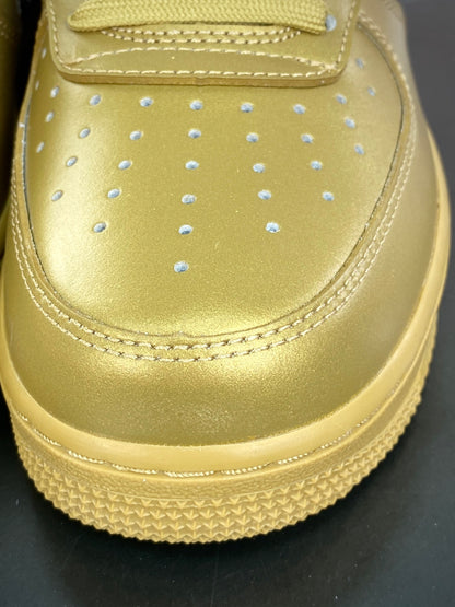 Metallic gold low-top sneakers, product detail 3017