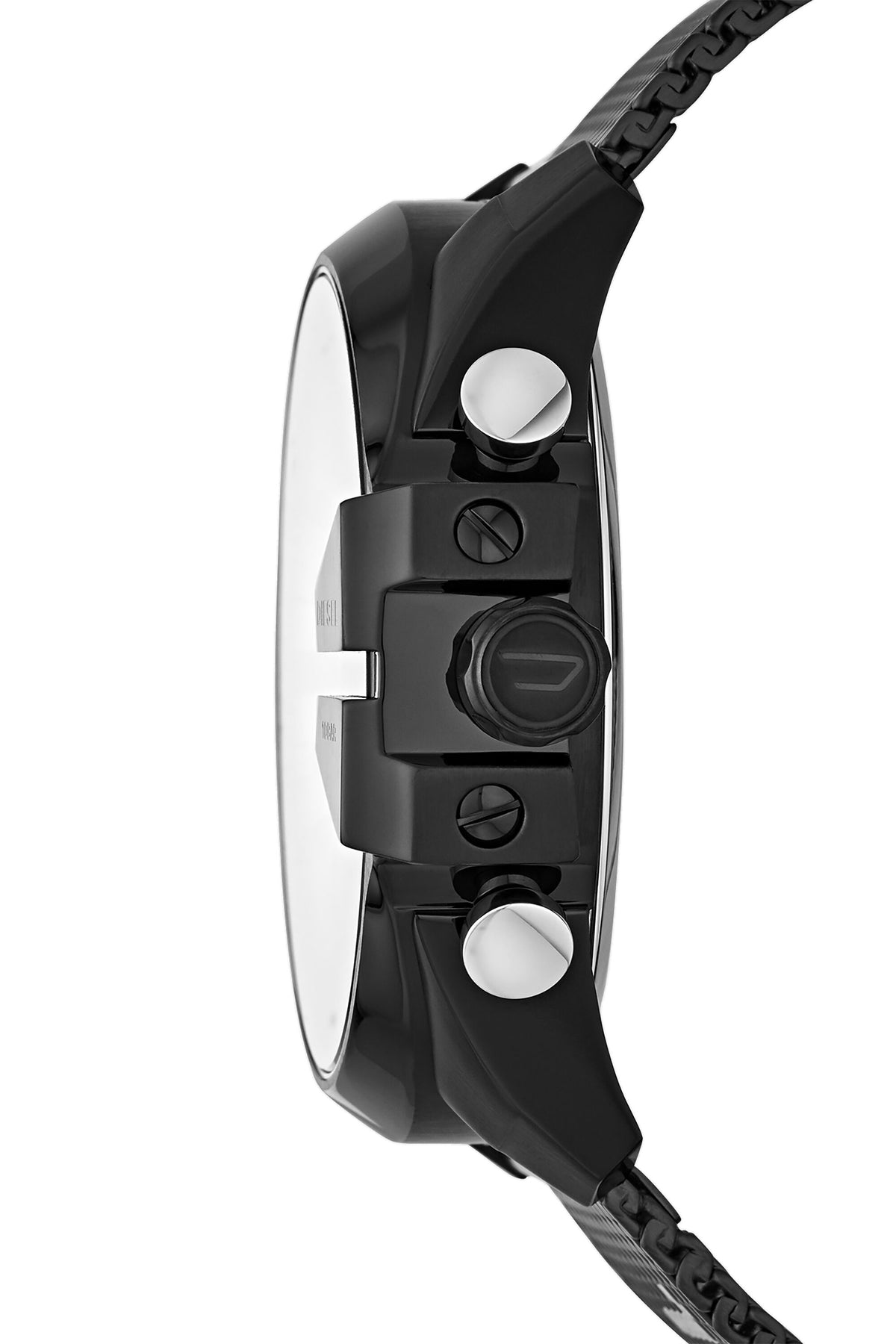 Diesel Mega Chief DZ4514, Black and White Mesh, view 3