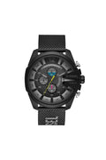 Diesel Mega Chief DZ4514, Black and White Mesh, view 1